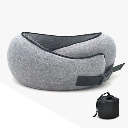 Memory Foam Neck Pillow Cervical Vertebra Travel Portable Noon Break Aircraft U Type of Pillow Sleep Camping Pillow Carry Bag