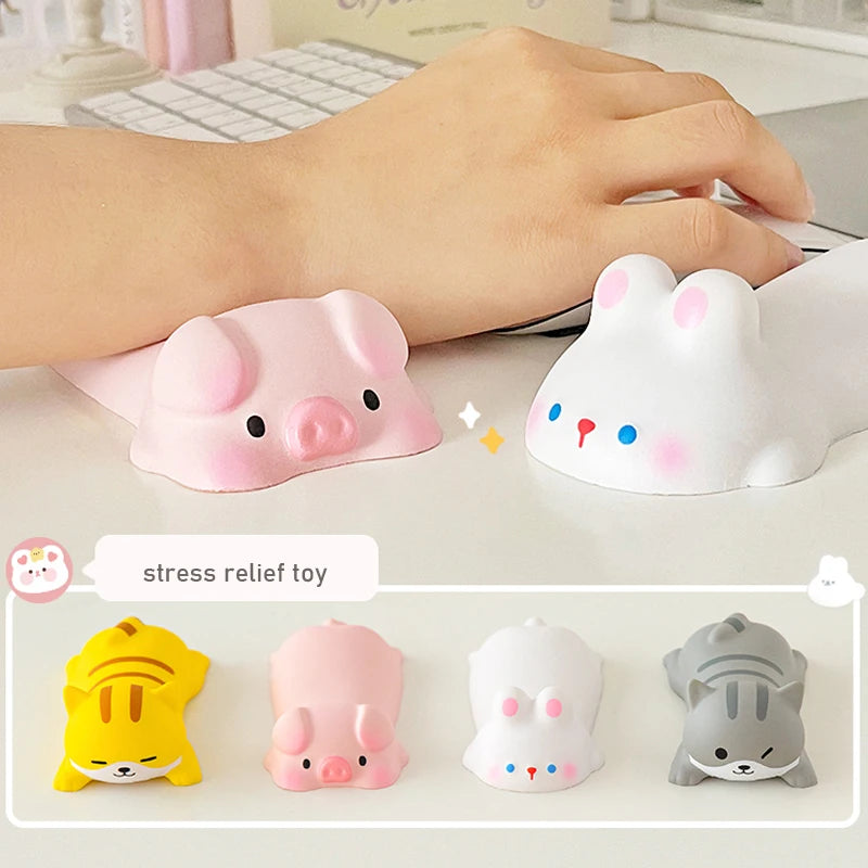 New Cute Wrist Rest Support for Mouse Pad Computer Laptop Arm Rest for Desk Ergonomic Kawaii Slow Rising Squishy Toys