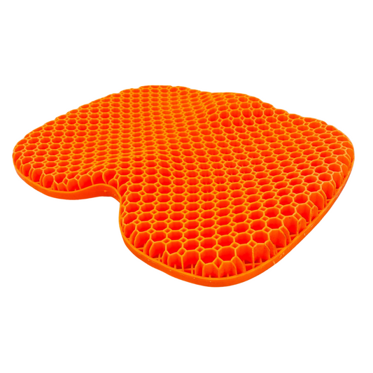 Orange SpineSaver Ergonomic Gel Seat Cushion – Instant Back Pain Relief 